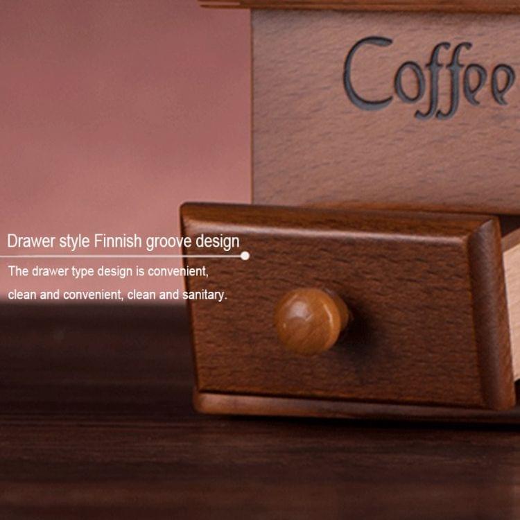Classical Wooden Mini Coffee Grinder Manual Bean Spice Mill Hand Grinding Machine