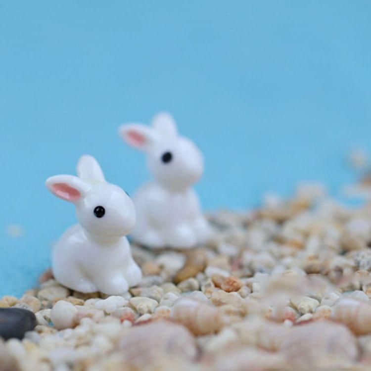 Lovely Resin Plants Rabbit Micro Landscape Succulent Ornaments Plant Decoration Garden DIY Doll