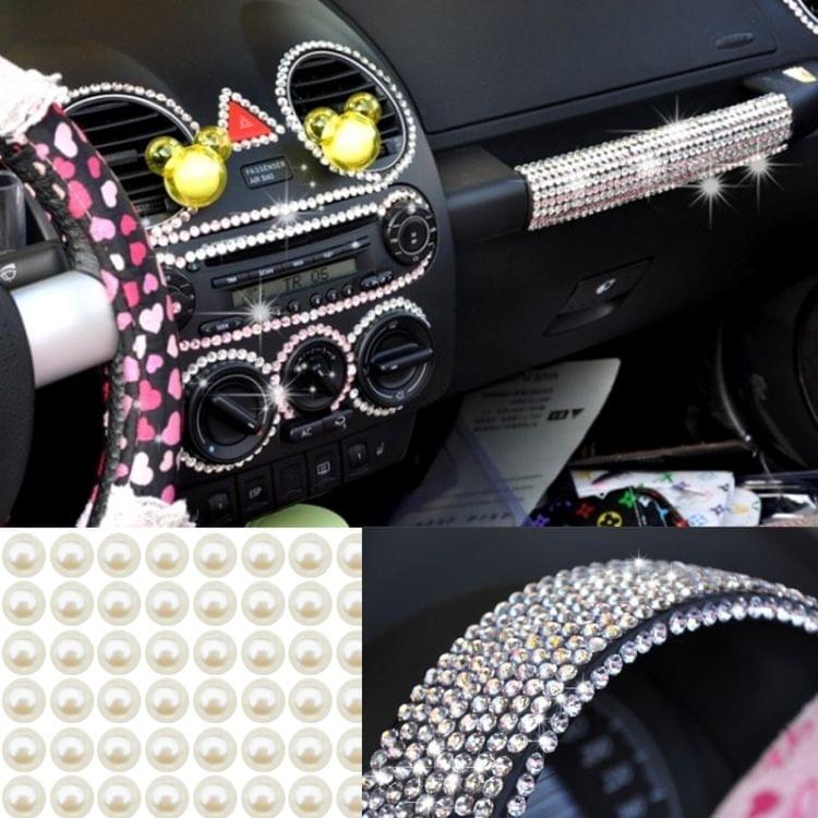 468pcs Glitter Crystal Diamond Decoration / Shining Rhinestone Sticker for DIY Ornament(White)