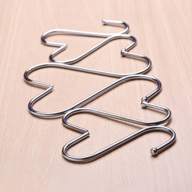 200 PCS 3mm Multi-functional S-shaped Stainless Steel Metal Hook, Length: 7cm