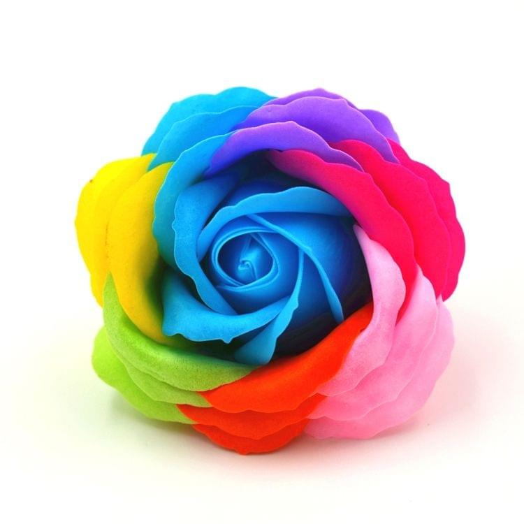 9 PCS Rose Shaped Colorful Soap Flowers, Random Color Delivery