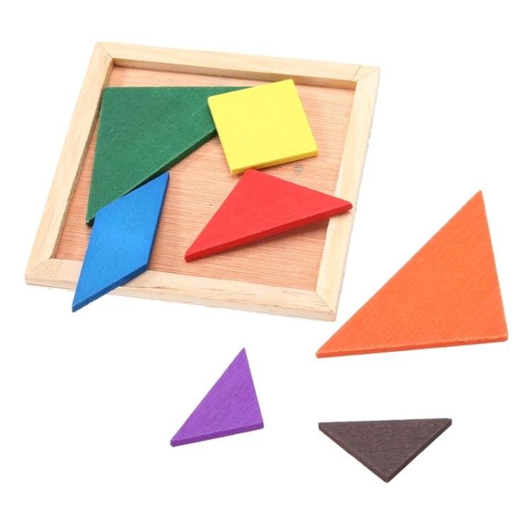 Wooden Three-Dimensional Puzzle Board DIY Kids Baby Educational Wood Toy, Random Color Delivery