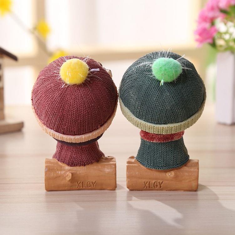 Resin Crafts Creative Home Decoration Doll, Random Style Delivery
