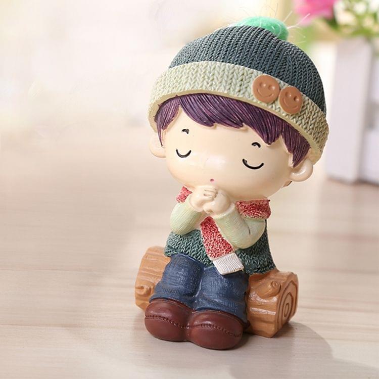 Resin Crafts Creative Home Decoration Doll, Random Style Delivery