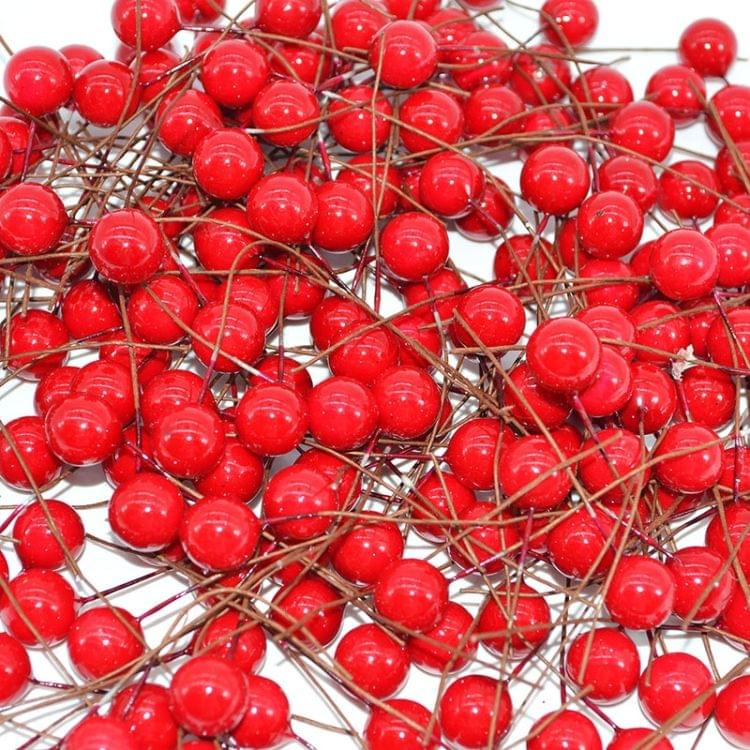 50 PCS Mini Foam Peony Fruit Artificial Flowers Fruit Decoration(silver)