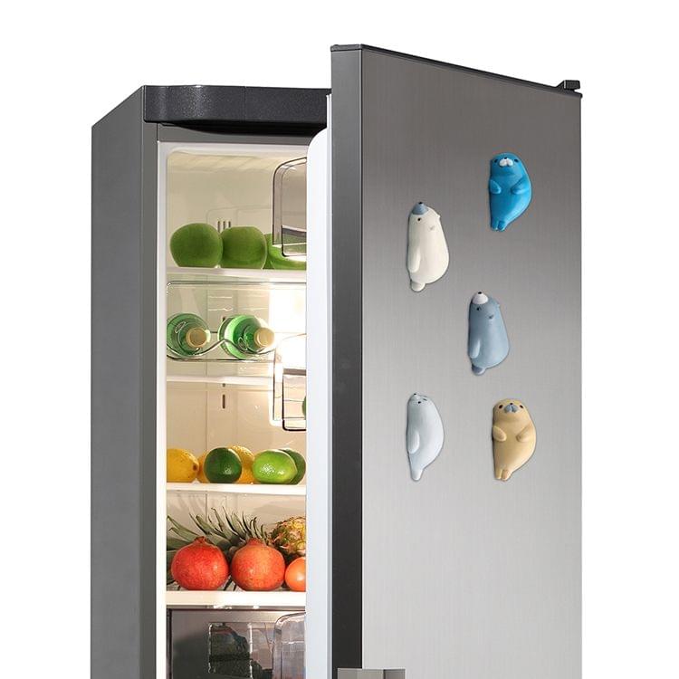 2 PCS Home Decoration Originality Seals 3D Magnetic Buckle Fridge Paste