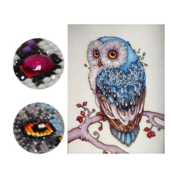 DIY 3D Diamond Embroidery Owl Painting, Size: 44*69cm