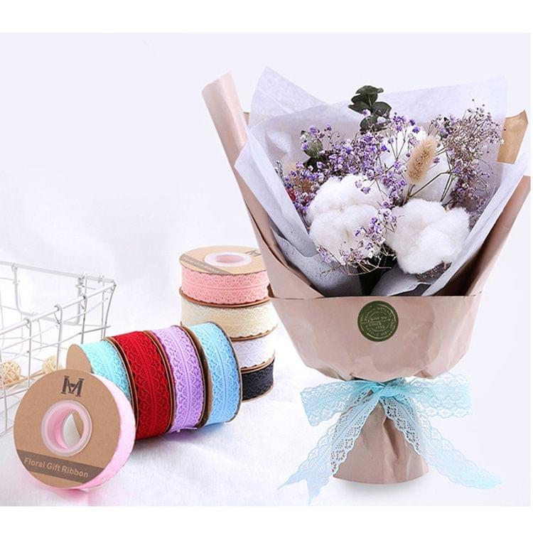 Exquisite Lace DIY Manual Bowknot Gift Bouquet Ribbons Flowers Packaging Ribands, Size: 3.0cm*50m, Random Color Delivery