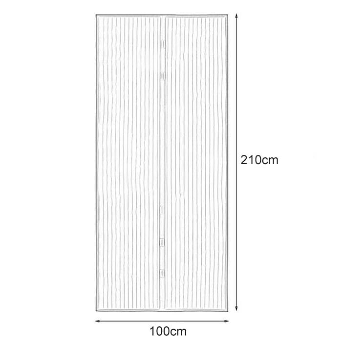 Magic Mesh Magnetic Mosquito-proof Screen Door Curtain, Size:210x100cm(White)