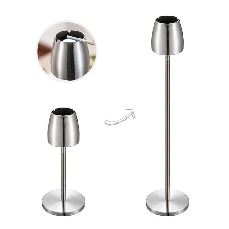 Retractable STainless Steel Ashtray with Base