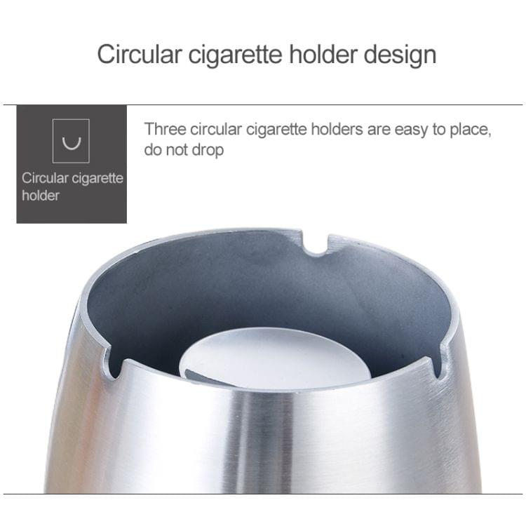 Retractable STainless Steel Ashtray with Base