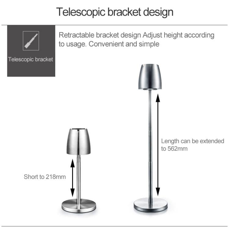 Retractable STainless Steel Ashtray with Base
