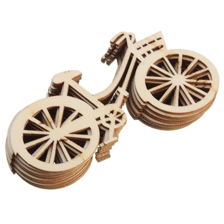 10 PCS DIY Creative Cartoon Wooden Ornament, Random Style Delivery