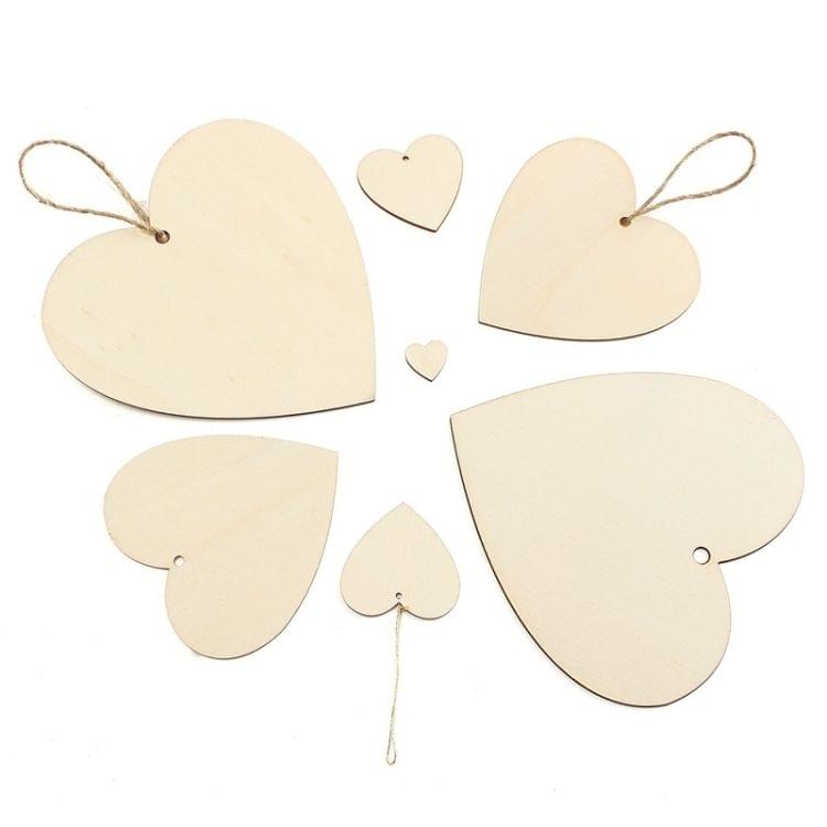 10 PCS DIY Creative Cartoon Wooden Ornament, Random Style Delivery