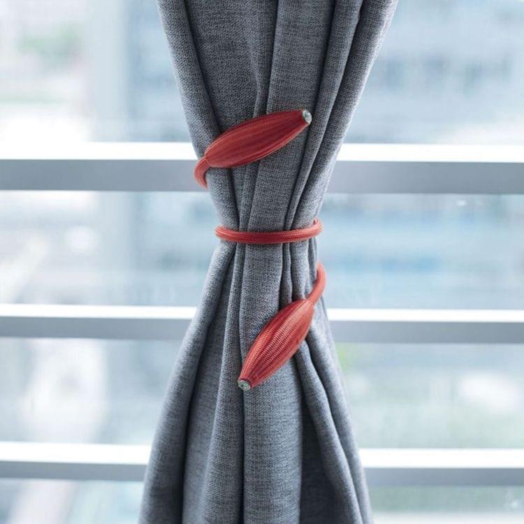 2 PCS Fashion Adornments Creative Curtain Tie Rope(Red)