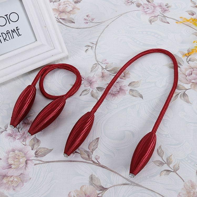 2 PCS Fashion Adornments Creative Curtain Tie Rope(Red)