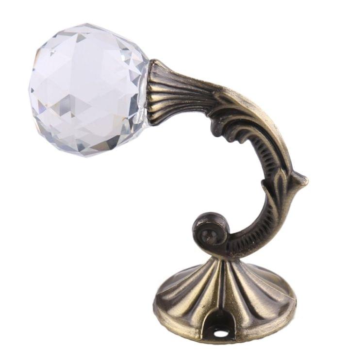 2 PCS Retro Water Wafer Head Barb Curtain Decorative Wall Hook(Bronze)