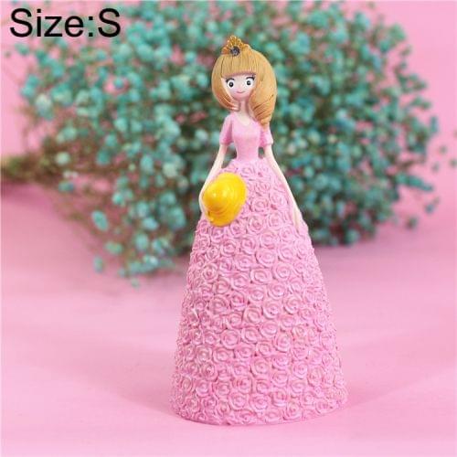 Pretty Skirt Girl Style Resin Crafts Ornaments Room Decoration, Size: 6.5*6.5*14cm(Pink)