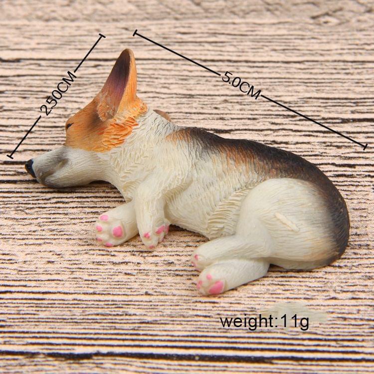 Home Decoration Lovely Rrunk on Sleep Corgi 3D Magnetic Buckle Fridge Paste