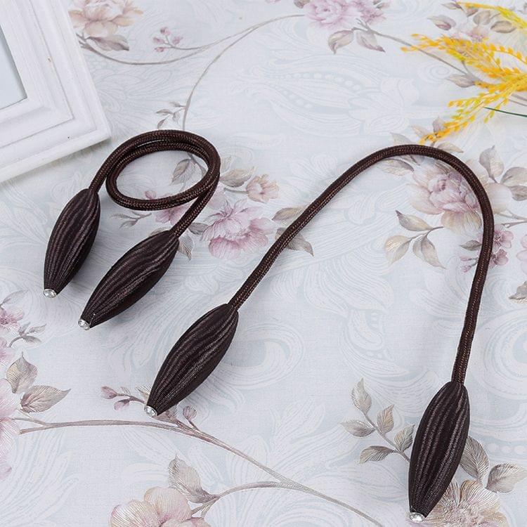 2 PCS Fashion Adornments Creative Curtain Tie Rope(Coffee)
