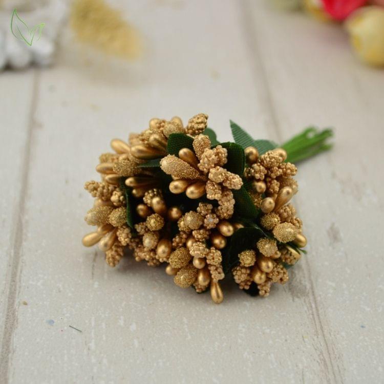 Handmade Artificial Flowers Wedding Decoration DIY Gift Box Scrapbooking Fake Flower(red)