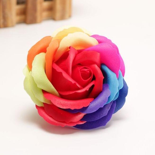 5 PCS Rose Shaped Colorful Soap Flowers, Random Color Delivery