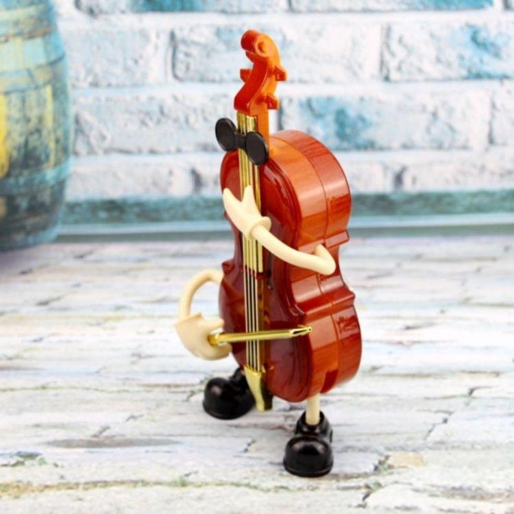 Plastic Violin Shape Music Box Movement Clockwork Music Box Gift(63245)