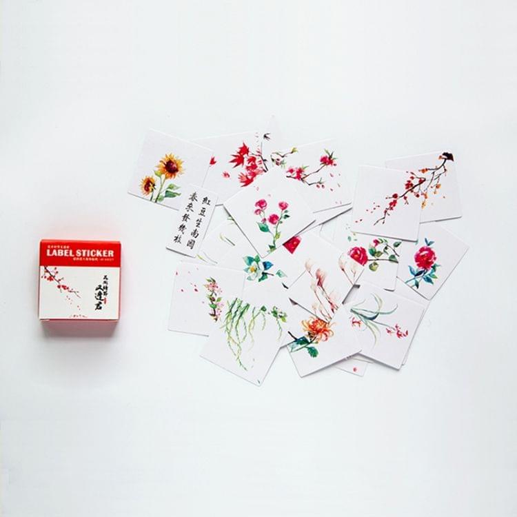 Flowers Pattern Cartoon Decorative Sticker