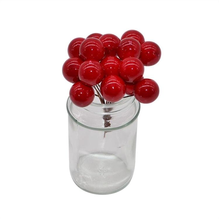 50 PCS Mini Foam Peony Fruit Artificial Flowers Fruit Decoration(gold)