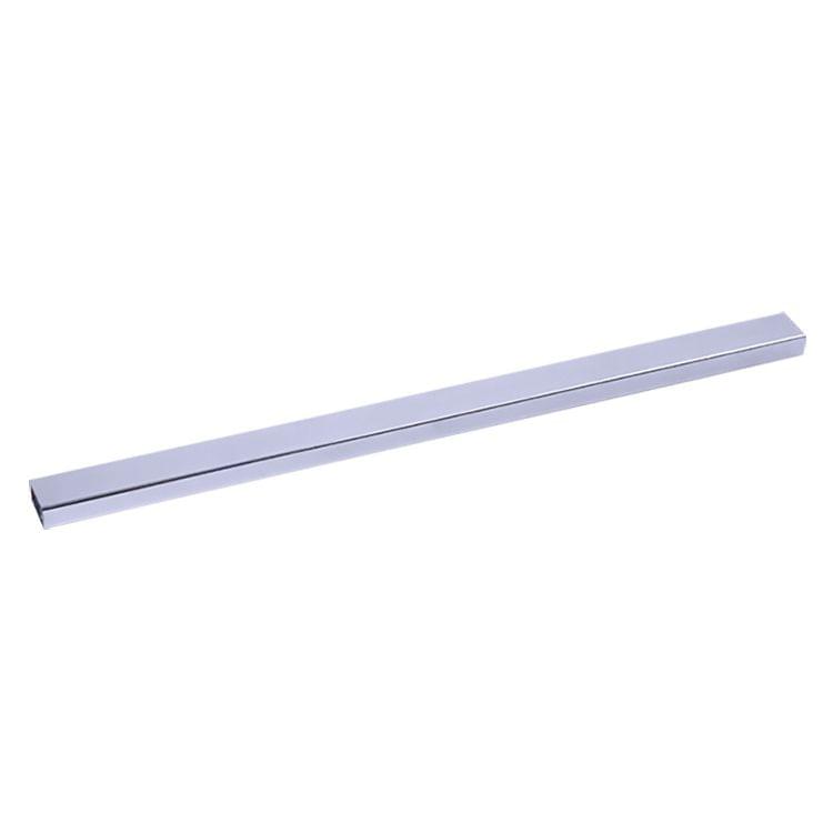 2 PCS 15x30mm Supermarket Shelves Display Electroplated Square Crossbar hook Bracket, Length: 1m