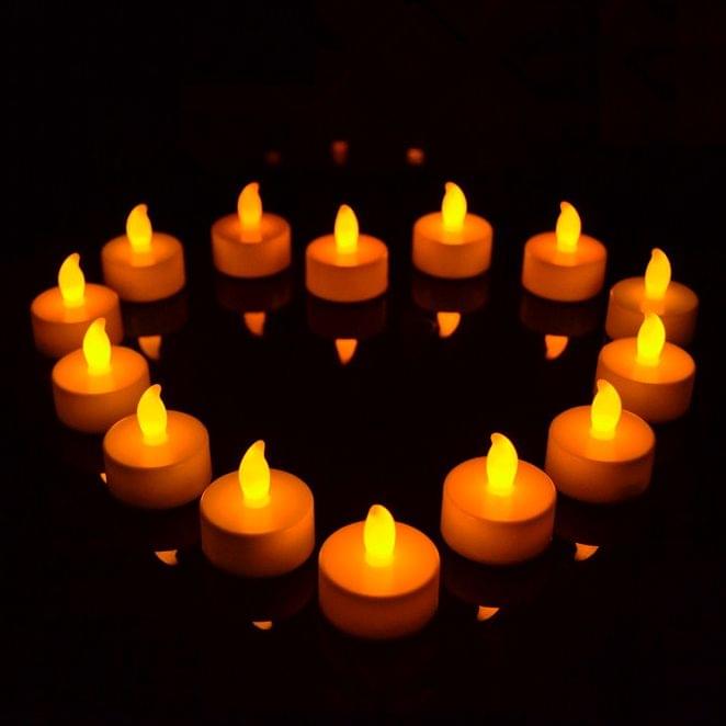 10 PCS Flameless LED Tea Light Electric Candles