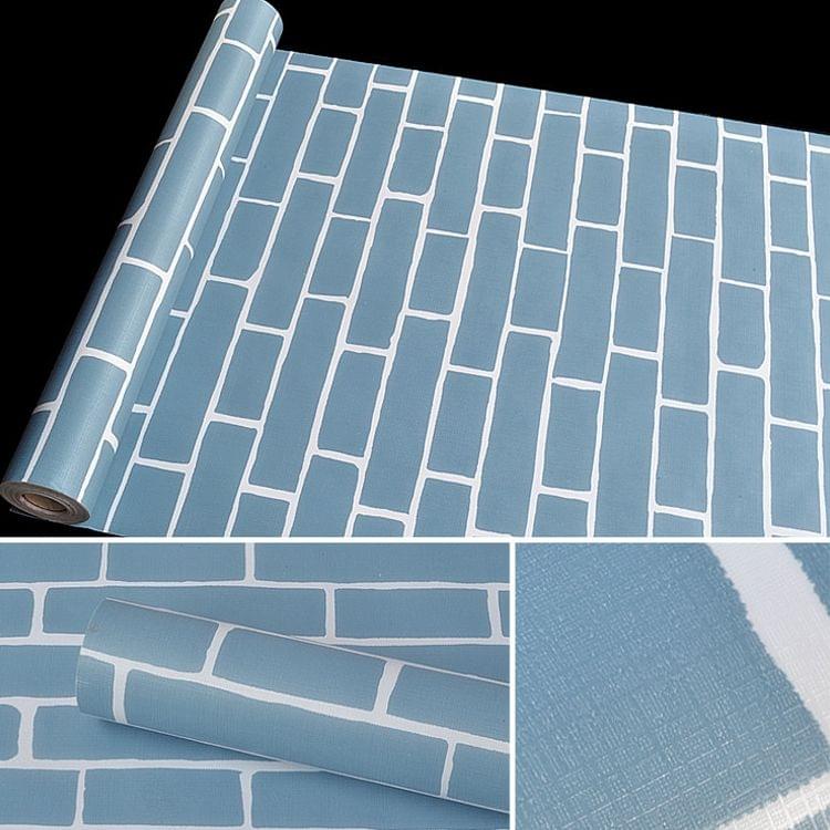 Mediterranean Brick Creative 3D Stone Brick Decoration Wallpaper Stickers Bedroom Living Room Wall Waterproof Wallpaper Roll, Size: 45 x 1000cm