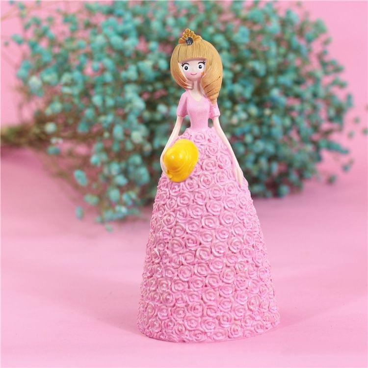 Pretty Skirt Girl Style Resin Crafts Ornaments Room Decoration, Size: 9*8.5*19cm (Pink)