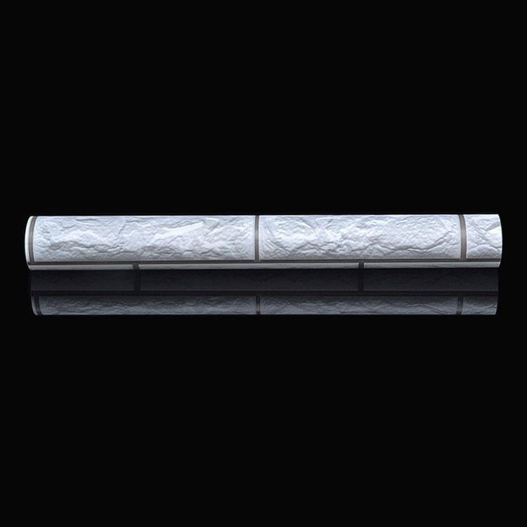 Silver Grey Brick Creative 3D Stone Brick Decoration Wallpaper Stickers Bedroom Living Room Wall Waterproof Wallpaper Roll, Size: 45 x 1000cm