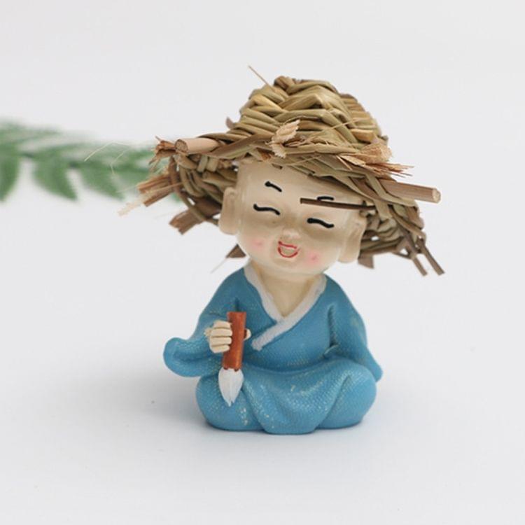 Creative Cute Cartoon Monk Resin Ornaments Child Birthday Gift, Random Style Delivery