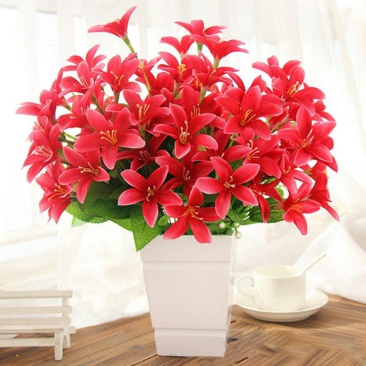 5 PCS Artificial Flower Home Decoration Wreath Fake Flowers, Random Color Delivery