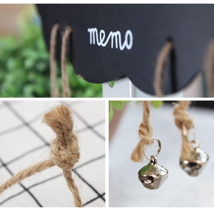 Sheep Shape Creative Hanging Double-sided Black White Message Board Hanging Wooden Creative Message Blackboard Home Decoration Wood Crafts