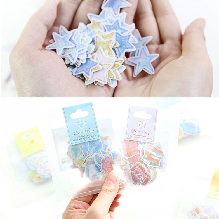 Creative Waterproof PVC Sticker DIY Album Diary Watercolor Decorative Sticker, Random Delivery