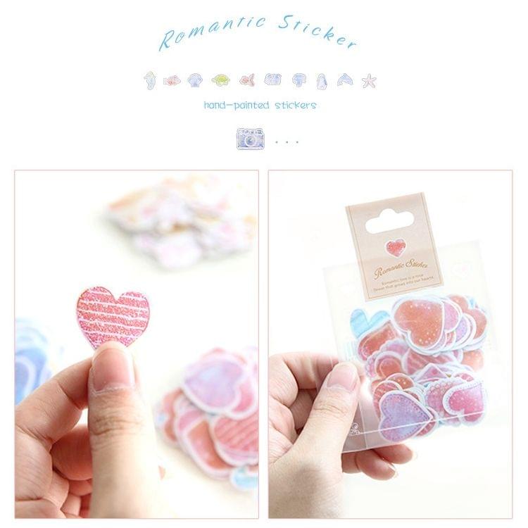 Creative Waterproof PVC Sticker DIY Album Diary Watercolor Decorative Sticker, Random Delivery