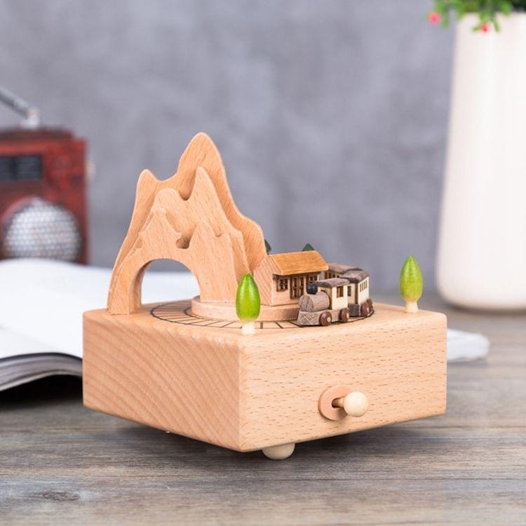 Train Shape Home Decor Originality  Wooden Musical  Boxes