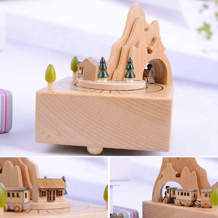 Train Shape Home Decor Originality  Wooden Musical  Boxes