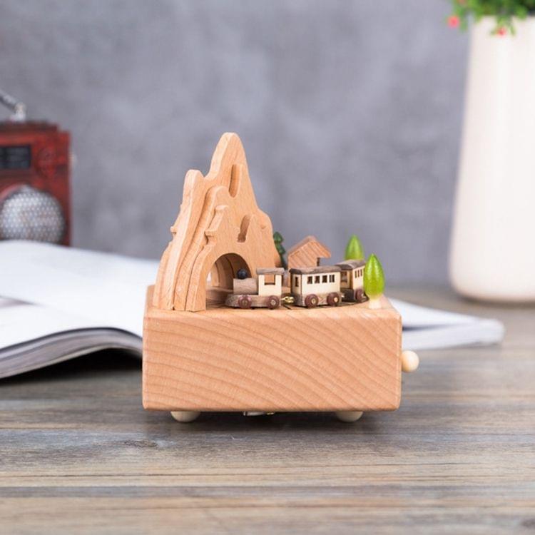 Train Shape Home Decor Originality  Wooden Musical  Boxes