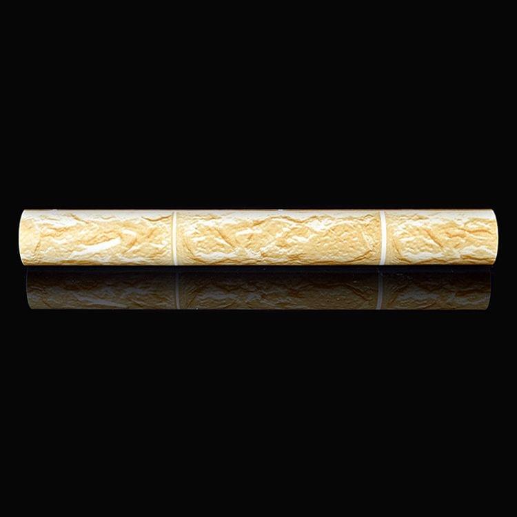 Creative 3D Gold Brick Stone Brick Decoration Wallpaper Stickers Bedroom Living Room Wall Waterproof Wallpaper Roll, Size: 45 x 1000cm