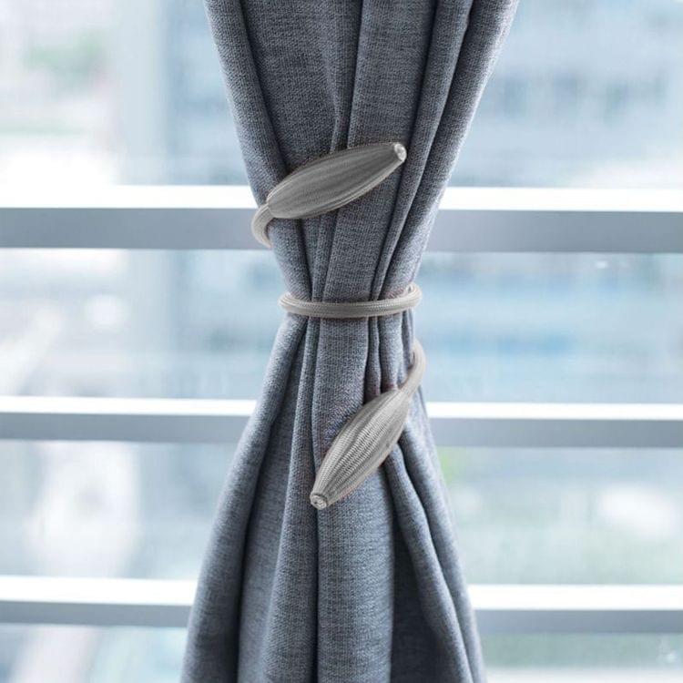 2 PCS Fashion Adornments Creative Curtain Tie Rope(Grey)