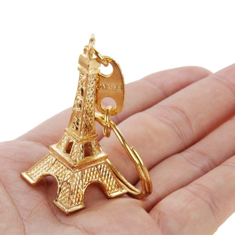 Paris Eiffel Tower Furnishing Articles Model Photography Props Creative Household Gift, Size:5 x 2.1cm(Gold)