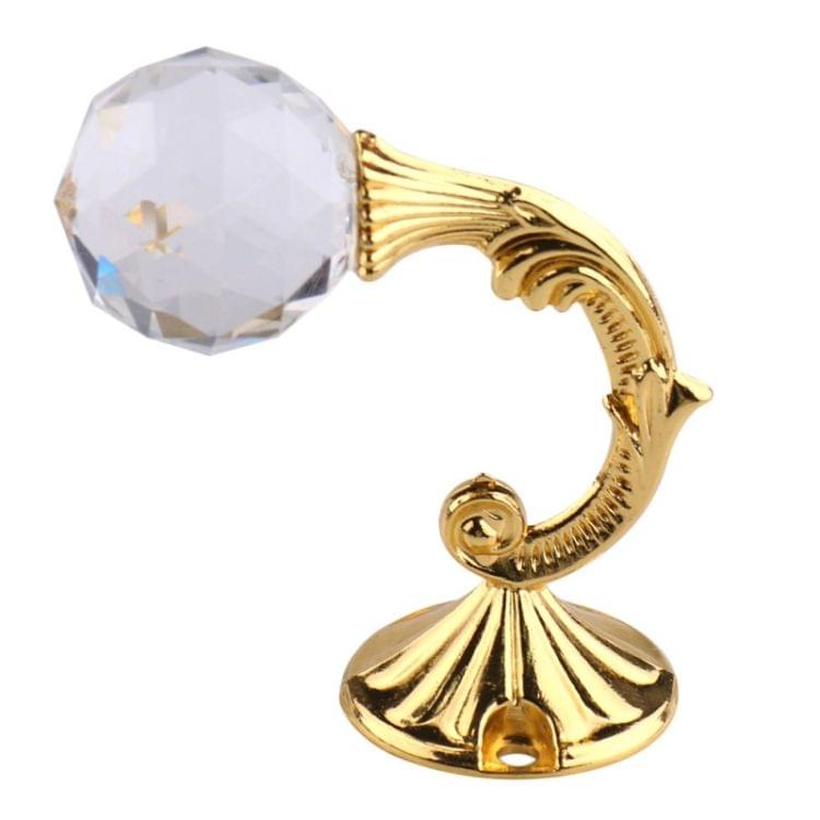 2 PCS Retro Water Wafer Head Barb Curtain Decorative Wall Hook(Gold)