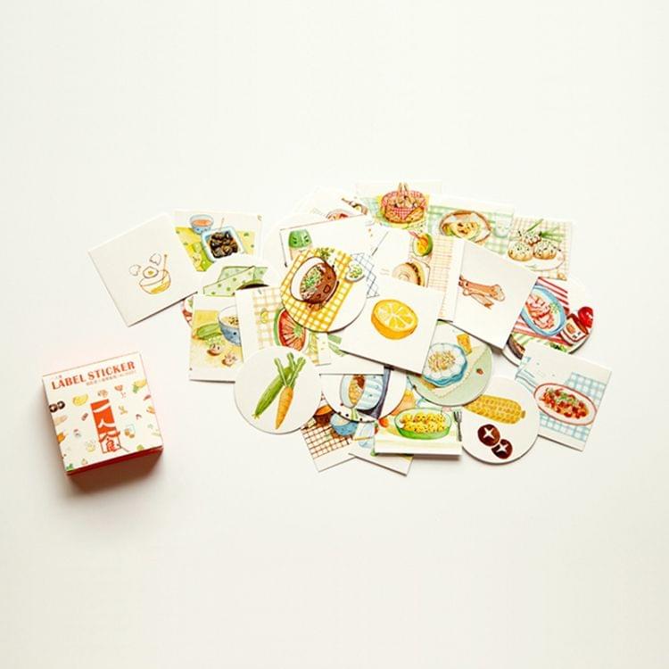 Foods Pattern Cartoon Decorative Sticker