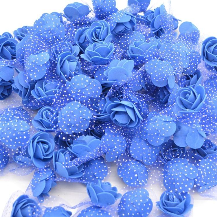 50 PCS Mini PE Foam Rose Heads Artificial Silk Flowers DIY Velvet Wedding Decorations , Size: 3.5cm(Khaki)