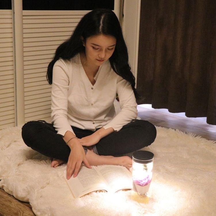 Valentines Day Eternal Flower Colorful LED Lamp Night Light Creative Gift