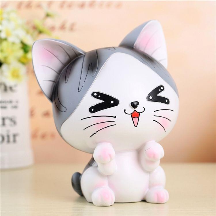 Creative Lovely Lovers Sweet Cat Shape Resin Money Coin Bank